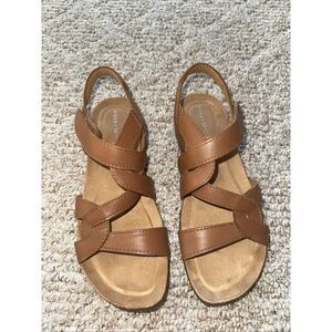 Womens EASY SPIRIT Comfort Sandal Size 7.5 Brown Retail‎ $69